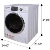 Hamilton Beach, 2 in 1 2.7 Cu. Ft. Front Loading Washer And Dryer Combo, White