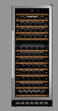 Hamilton Beach, 155 Bottle Built-In Or Freestanding Wine Fridge, Glass Door, Wooden Shelves, Stainless Steel