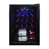Hamilton Beach, 22 Bottle 2.6 Cu. Ft. Wine/Beverage Center, Glass Door, Black