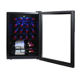 Hamilton Beach, 22 Bottle 2.6 Cu. Ft. Wine/Beverage Center, Glass Door, Black