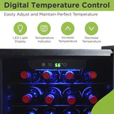Hamilton Beach, 22 Bottle 2.6 Cu. Ft. Wine/Beverage Center, Glass Door, Black