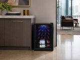 Hamilton Beach, 22 Bottle 2.6 Cu. Ft. Wine/Beverage Center, Glass Door, Black