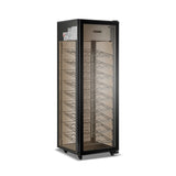 Hamilton Beach, 81 Bottle Freestanding Wine Fridge, 4 Sided All Glass Door, Wire Shelves, Black
