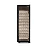 Hamilton Beach, 81 Bottle Freestanding Wine Fridge, 4 Sided All Glass Door, Wire Shelves, Black