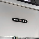 Hamilton Beach, 81 Bottle Freestanding Wine Fridge, 4 Sided All Glass Door, Wire Shelves, Black