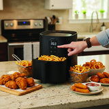 Magnavox Home, 2.64Qt/2.5L Digital Touchscreen Air Fryer, Black