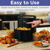 Magnavox Home, 2.64Qt/2.5L Digital Touchscreen Air Fryer, Black