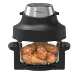4.5l + 3.3L PORTABLE AIR FRYER DISPLAY TOUCHSCREEN-2 GLASS BOWLS