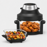 4.5l + 3.3L PORTABLE AIR FRYER DISPLAY TOUCHSCREEN-2 GLASS BOWLS
