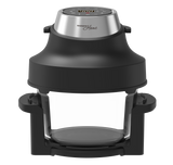 4.5l + 3.3L PORTABLE AIR FRYER DISPLAY TOUCHSCREEN-2 GLASS BOWLS
