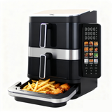 Magnavox Home, 10L Color Display Touchscreen Air Fryer, 3 Level, With Pizza Oven