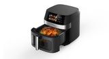 Magnavox Home, 8L Color Display Touchscreen Air Fryer, Stainless Steel Trim