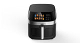 Magnavox Home, 8L Color Display Touchscreen Air Fryer, Stainless Steel Trim