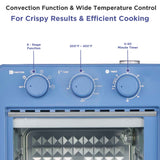 Magnavox Home, 16.9 Qt./16L Air Fryer Oven, With Steam Infusion, Blue