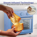 Magnavox Home, 16.9 Qt./16L Air Fryer Oven, With Steam Infusion, Blue
