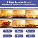 Magnavox Home, 16.9 Qt./16L Air Fryer Oven, With Steam Infusion, Char