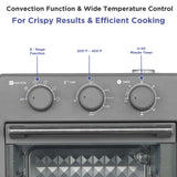 Magnavox Home, 16.9 Qt./16L Air Fryer Oven, With Steam Infusion, Char