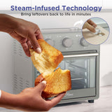 Magnavox Home, 16.9 Qt./16L Air Fryer Oven, With Steam Infusion, Char