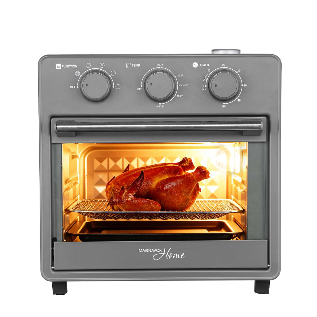 Magnavox Home, 16.9 Qt./16L Air Fryer Oven, With Steam Infusion, Char