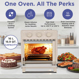 Magnavox Home, 16.9 Qt./16L Air Fryer Oven, With Steam Infusion, Oat
