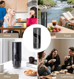 Magnavox Home, 2 in 1 Coffee Maker Combo, USB Rechargeable, BLACK