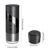 Magnavox Home, 2 in 1 Coffee Maker Combo, USB Rechargeable, BLACK