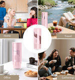Magnavox Home, 2 in 1 Coffee Maker Combo, USB Rechargeable, PINK