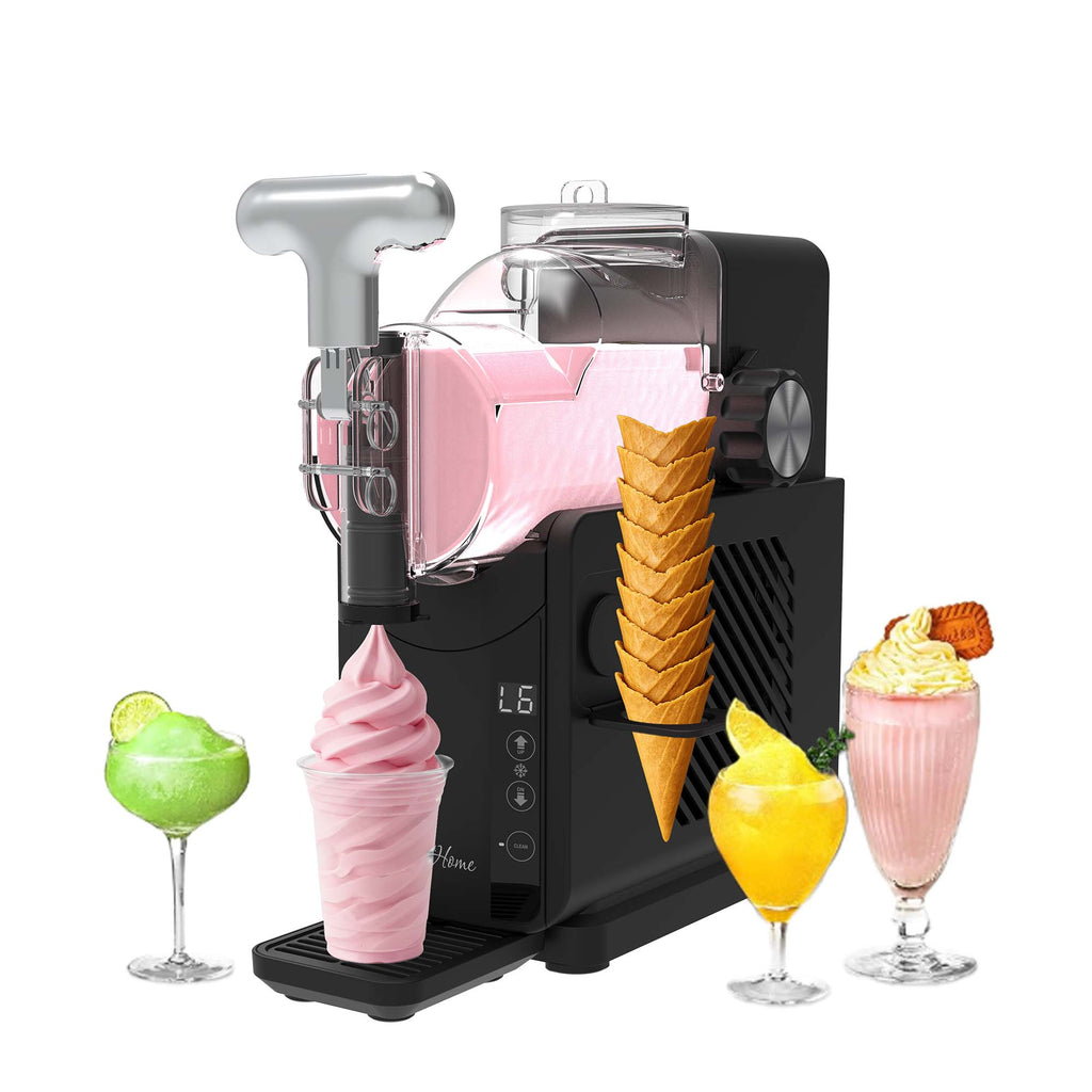 Magnavox Home, Ice Cream & Frozen Slush Drink Maker, Black