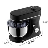 Magnavox Home, 6L Digital Touchscreen Stand Mixer, 11 Speeds, Black