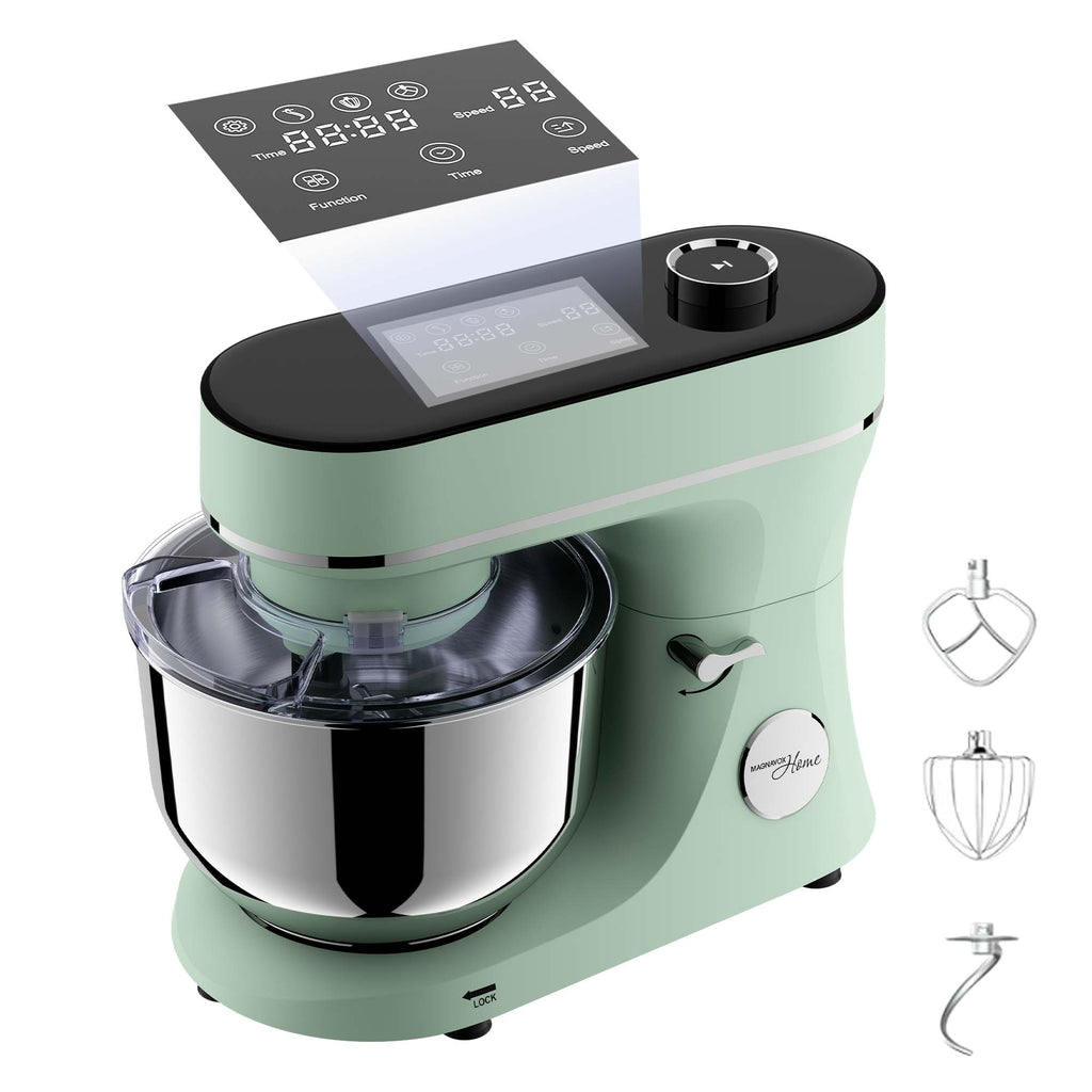 Magnavox Home, 6L Digital Touchscreen Stand Mixer, 11 Speeds, Pistachio