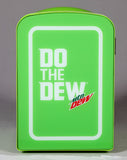 Mountain Dew, 6 Can/4 Liter Mini Personal Fridge Cooler, With Light Up Door, Green