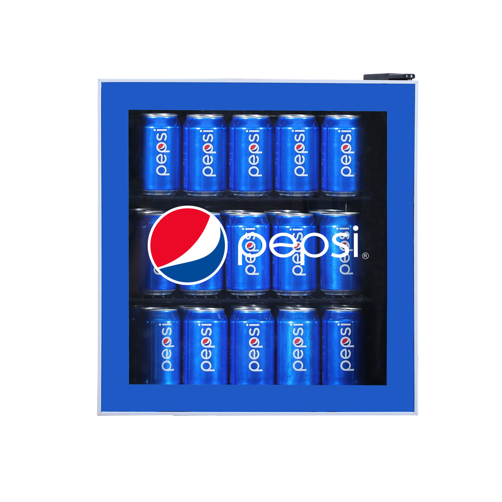 Pepsi, 1.8 Cu. Ft. Glass Door Compact Refrigerator, Blue