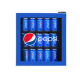 Pepsi, 1.8 Cu. Ft. Glass Door Compact Refrigerator, Blue