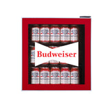 Budweiser, 1.8 Cu. Ft. Glass Door Compact Refrigerator, Red