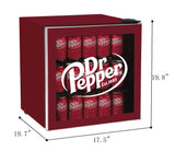 Budweiser, 1.8 Cu. Ft. Glass Door Compact Refrigerator, Red