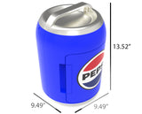 Pepsi, 6 Can/4 Liter Mini Personal Can Shaped Fridge Cooler, Blue