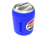 Pepsi, 6 Can/4 Liter Mini Personal Can Shaped Fridge Cooler, Blue