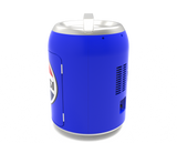 Pepsi, 6 Can/4 Liter Mini Personal Can Shaped Fridge Cooler, Blue