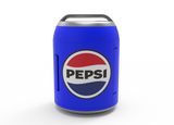 Pepsi, 6 Can/4 Liter Mini Personal Can Shaped Fridge Cooler, Blue