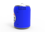 Pepsi, 6 Can/4 Liter Mini Personal Can Shaped Fridge Cooler, Blue