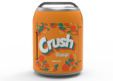 Orange Crush, 6 Can/4 Liter Mini Personal Can Shaped Fridge Cooler, Orange