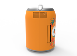 Orange Crush, 6 Can/4 Liter Mini Personal Can Shaped Fridge Cooler, Orange