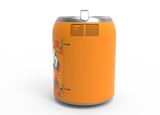 Orange Crush, 6 Can/4 Liter Mini Personal Can Shaped Fridge Cooler, Orange