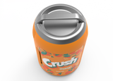 Orange Crush, 6 Can/4 Liter Mini Personal Can Shaped Fridge Cooler, Orange