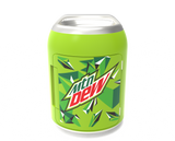Mountain Dew, 6 Can/4 Liter Mini Personal Can Shaped Fridge Cooler, Green
