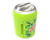 Mountain Dew, 6 Can/4 Liter Mini Personal Can Shaped Fridge Cooler, Green