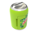 Mountain Dew, 6 Can/4 Liter Mini Personal Can Shaped Fridge Cooler, Green