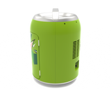 Mountain Dew, 6 Can/4 Liter Mini Personal Can Shaped Fridge Cooler, Green