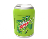 Mountain Dew, 6 Can/4 Liter Mini Personal Can Shaped Fridge Cooler, Green