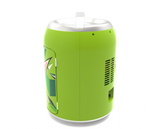Mountain Dew, 6 Can/4 Liter Mini Personal Can Shaped Fridge Cooler, Green